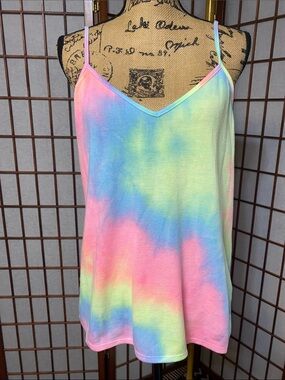 Bibi Tie-Dye Spaghetti Strap Tank